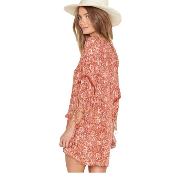 Amuse Society Costello Fringe Mini Dress Small - Picture 2 of 9
